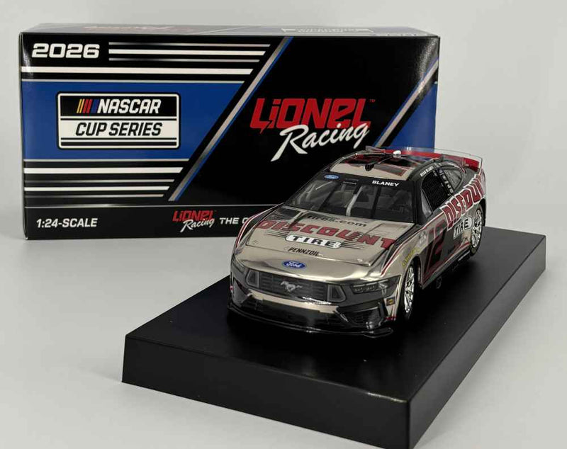 Ryan Blaney 2026 Discount Tire 1:24 Color Chrome