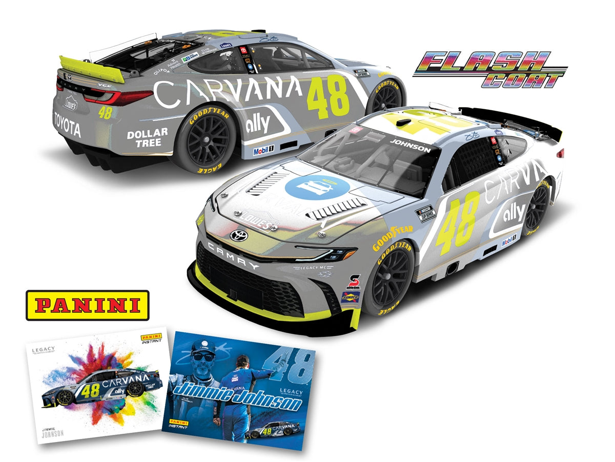 JIMMIE JOHNSON 2027 CARVANA / LOWE'S X PANINI 1:24 FLASHCOAT ARC DIECAST