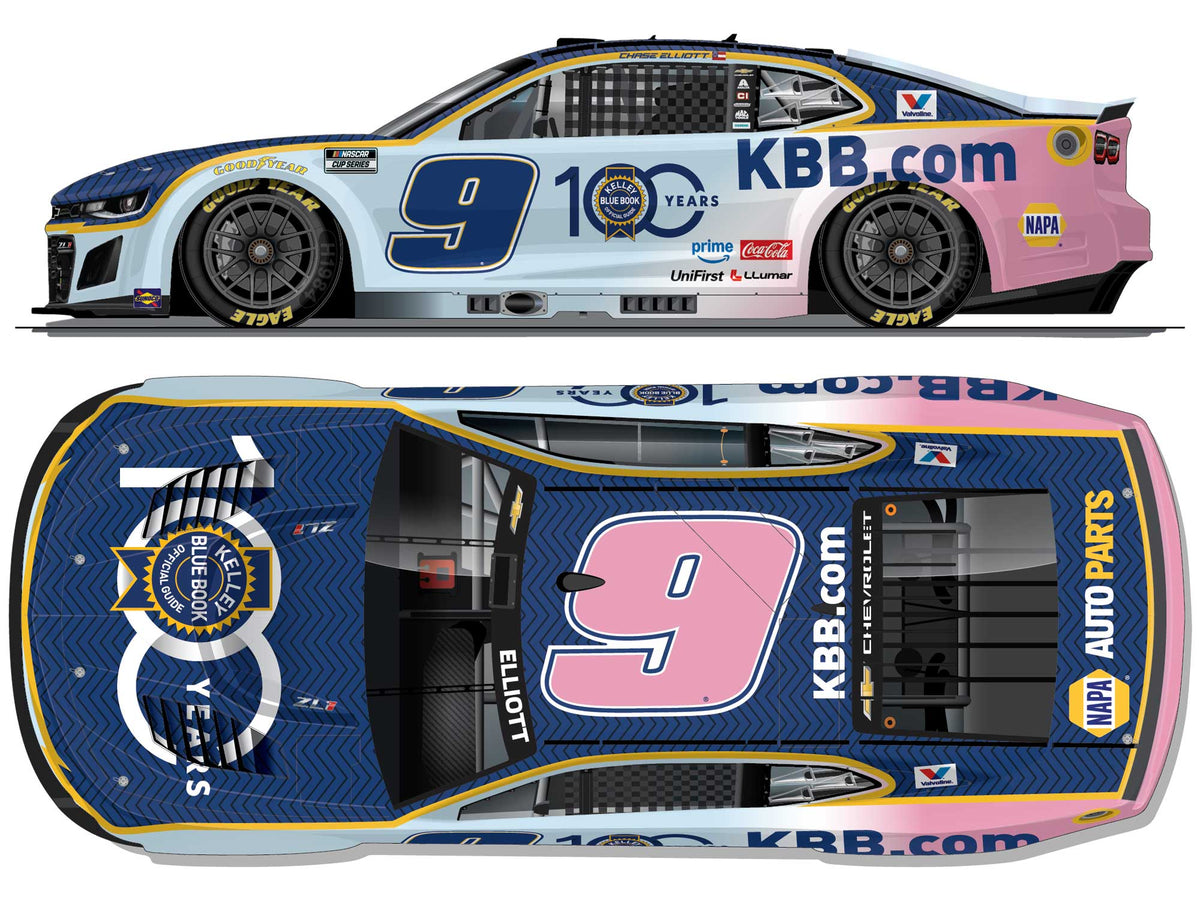 CHASE ELLIOTT 2026 KELLEY BLUE BOOK 100TH ANNIVERSARY 1:24 NASCAR DIECAST