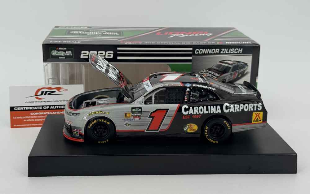Connor Zilisch Autographed 2026 Carolina Carports 1:24