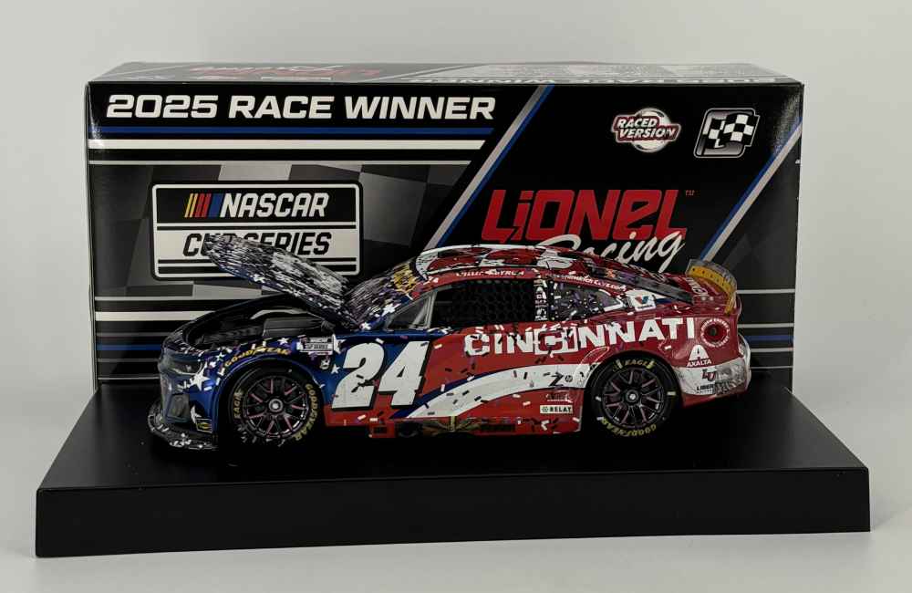 William Byron 2025 Cincinnatti Martinsville 10/26/25 Race Win 1:24 Color Chrome