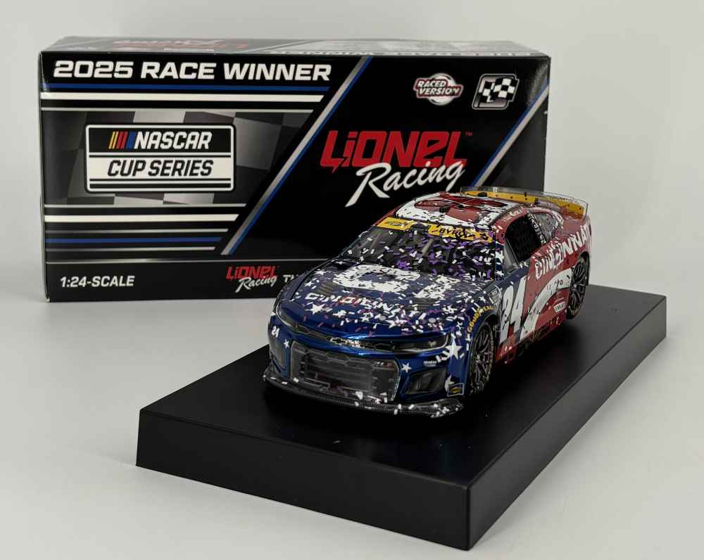 William Byron 2025 Cincinnatti Martinsville 10/26/25 Race Win 1:24 Color Chrome