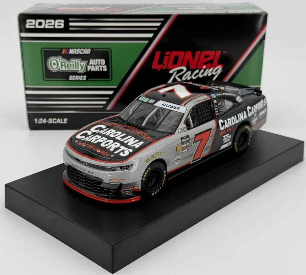 Justin Allgaier 2026 Carolina Carports 1:24 Diecast