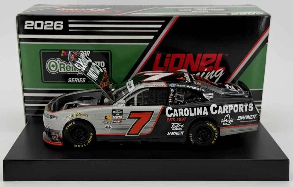 Justin Allgaier 2026 Carolina Carports 1:24 Diecast